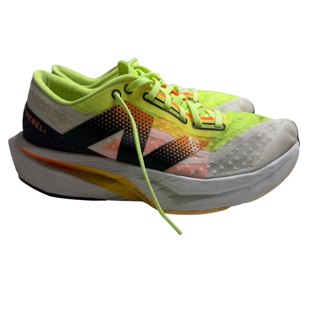 New Balance FuelCell Rebel v4 Cosmic Yellow Black WFCXLA4 Women 9.5 Running